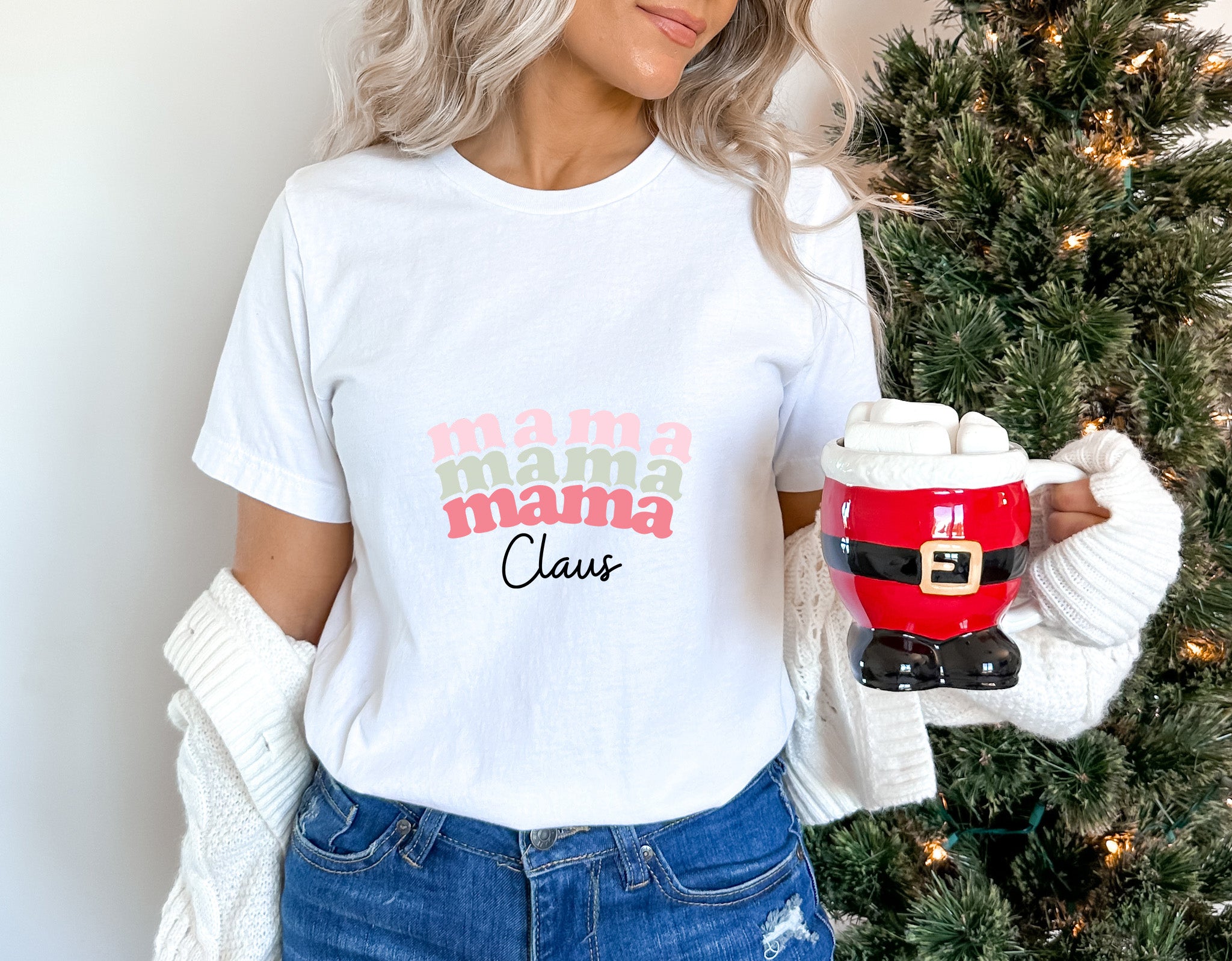 Mama Mama Claus - Christmas Unisex Crewneck T-Shirt Sweatshirt Hoodie