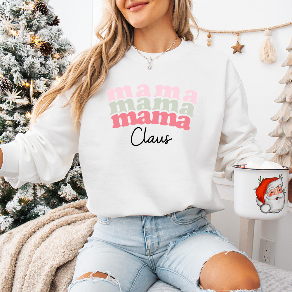 Mama Mama Claus - Christmas Unisex Crewneck T-Shirt Sweatshirt Hoodie