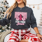 Tis The Season Pink Trees Design - Christmas Unisex Crewneck T-Shirt Sweatshirt Hoodie