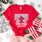 Tis The Season Pink Trees Design - Christmas Unisex Crewneck T-Shirt Sweatshirt Hoodie