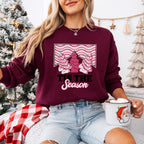 Tis The Season Pink Trees Design - Christmas Unisex Crewneck T-Shirt Sweatshirt Hoodie