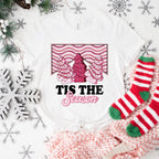 Tis The Season Pink Trees Design - Christmas Unisex Crewneck T-Shirt Sweatshirt Hoodie