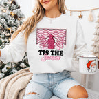 Tis The Season Pink Trees Design - Christmas Unisex Crewneck T-Shirt Sweatshirt Hoodie