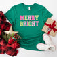 Merry And Bright - Christmas Unisex Crewneck T-Shirt Sweatshirt Hoodie