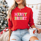 Merry And Bright - Christmas Unisex Crewneck T-Shirt Sweatshirt Hoodie