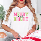 Merry And Bright - Christmas Unisex Crewneck T-Shirt Sweatshirt Hoodie
