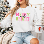 Merry And Bright - Christmas Unisex Crewneck T-Shirt Sweatshirt Hoodie