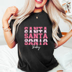Pink Santa Baby Design - Christmas Unisex Crewneck T-Shirt Sweatshirt Hoodie