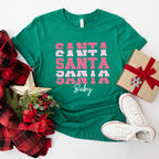 Pink Santa Baby Design - Christmas Unisex Crewneck T-Shirt Sweatshirt Hoodie