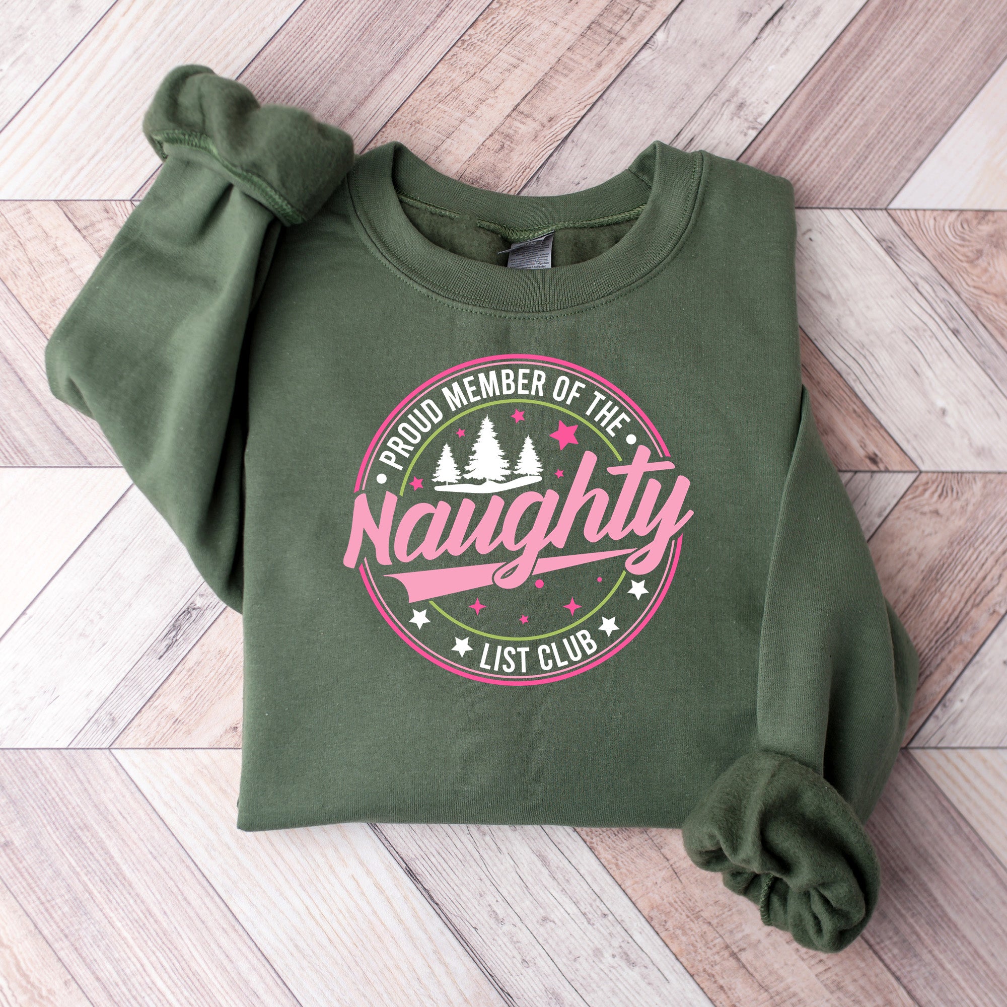 Proud Member Of Naughty List Club - Christmas Unisex Crewneck T-Shirt Sweatshirt Hoodie