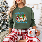 Chillin With My Snowmies Design - Christmas Unisex Crewneck T-Shirt Sweatshirt Hoodie