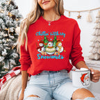 Chillin With My Snowmies Design - Christmas Unisex Crewneck T-Shirt Sweatshirt Hoodie