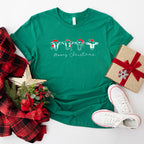 Cows Merry Christmas Designs - Christmas Unisex Crewneck T-Shirt Sweatshirt Hoodie