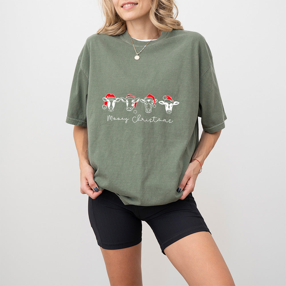 Cows Merry Christmas Designs - Christmas Unisex Crewneck T-Shirt Sweatshirt Hoodie