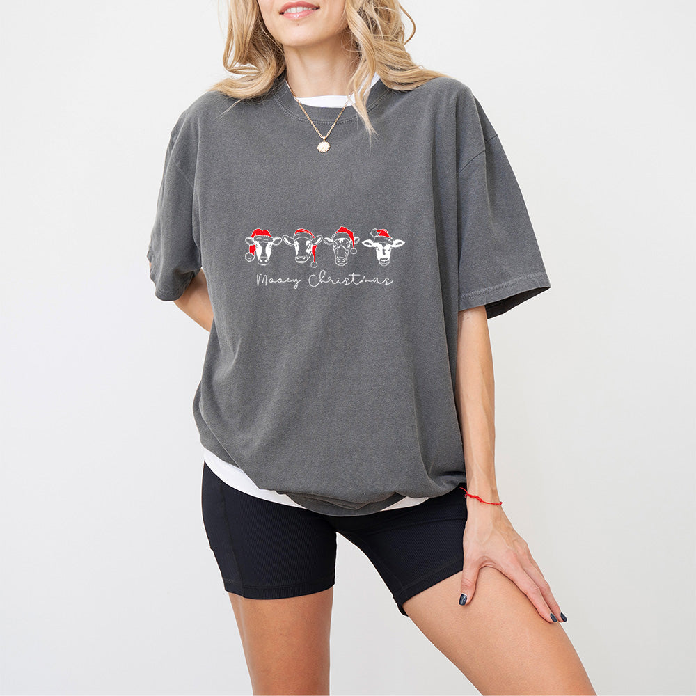 Cows Merry Christmas Designs - Christmas Unisex Crewneck T-Shirt Sweatshirt Hoodie