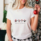 Cows Merry Christmas Designs - Christmas Unisex Crewneck T-Shirt Sweatshirt Hoodie