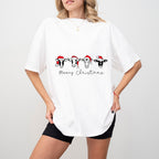 Cows Merry Christmas Designs - Christmas Unisex Crewneck T-Shirt Sweatshirt Hoodie
