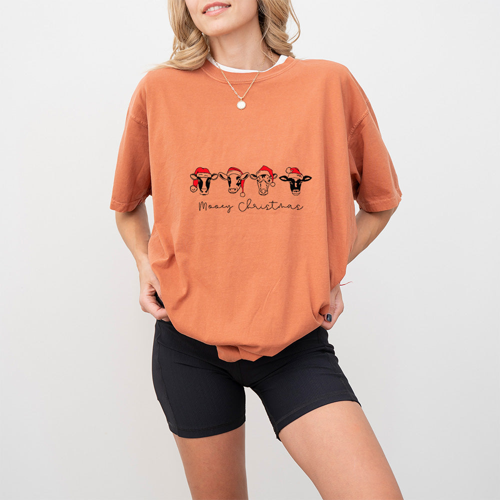 Cows Merry Christmas Designs - Christmas Unisex Crewneck T-Shirt Sweatshirt Hoodie