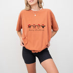 Cows Merry Christmas Designs - Christmas Unisex Crewneck T-Shirt Sweatshirt Hoodie