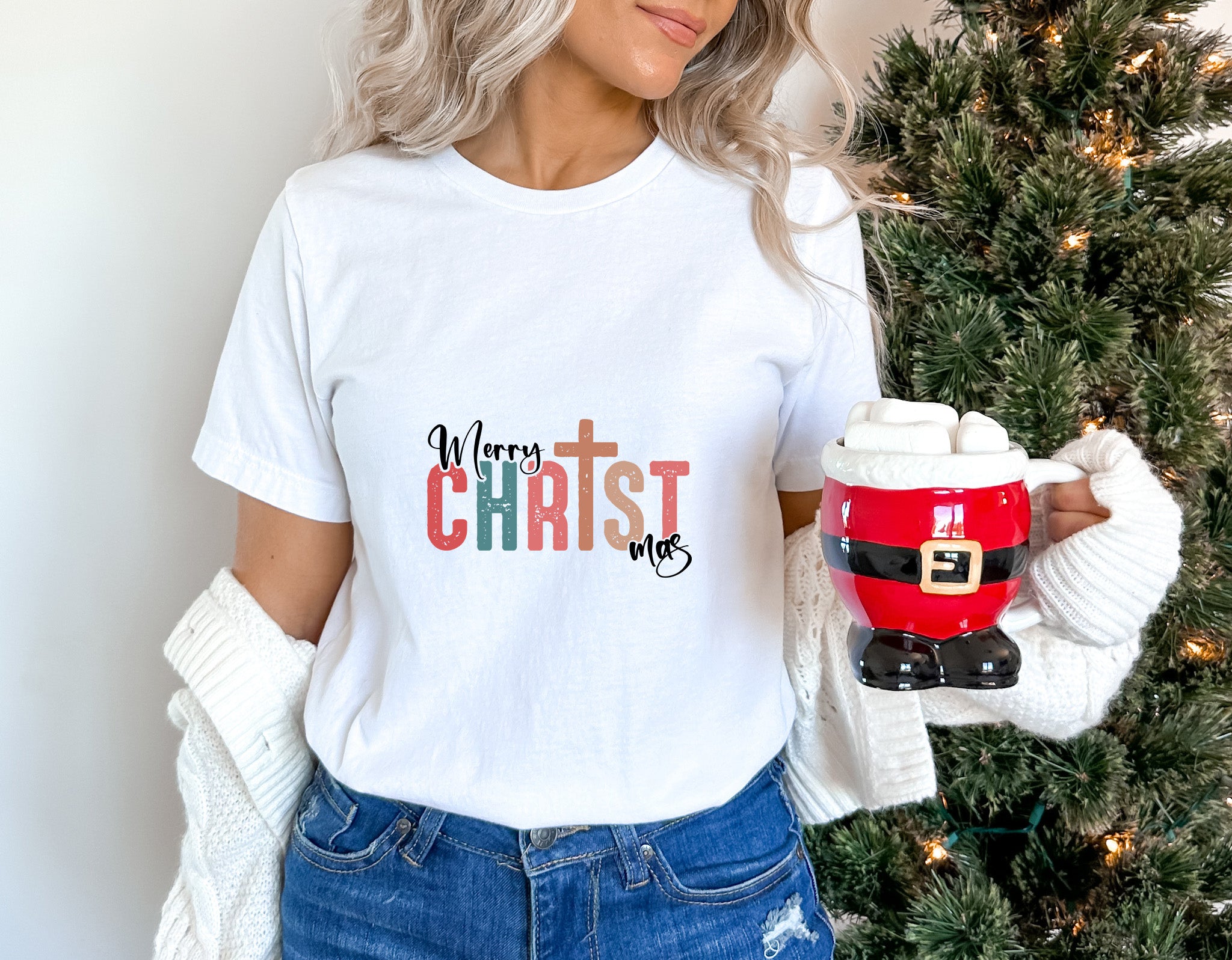 Merry Christ mas - Christmas Unisex Crewneck T-Shirt Sweatshirt Hoodie