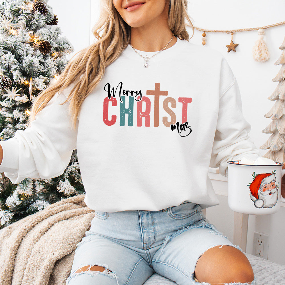 Merry Christ mas - Christmas Unisex Crewneck T-Shirt Sweatshirt Hoodie