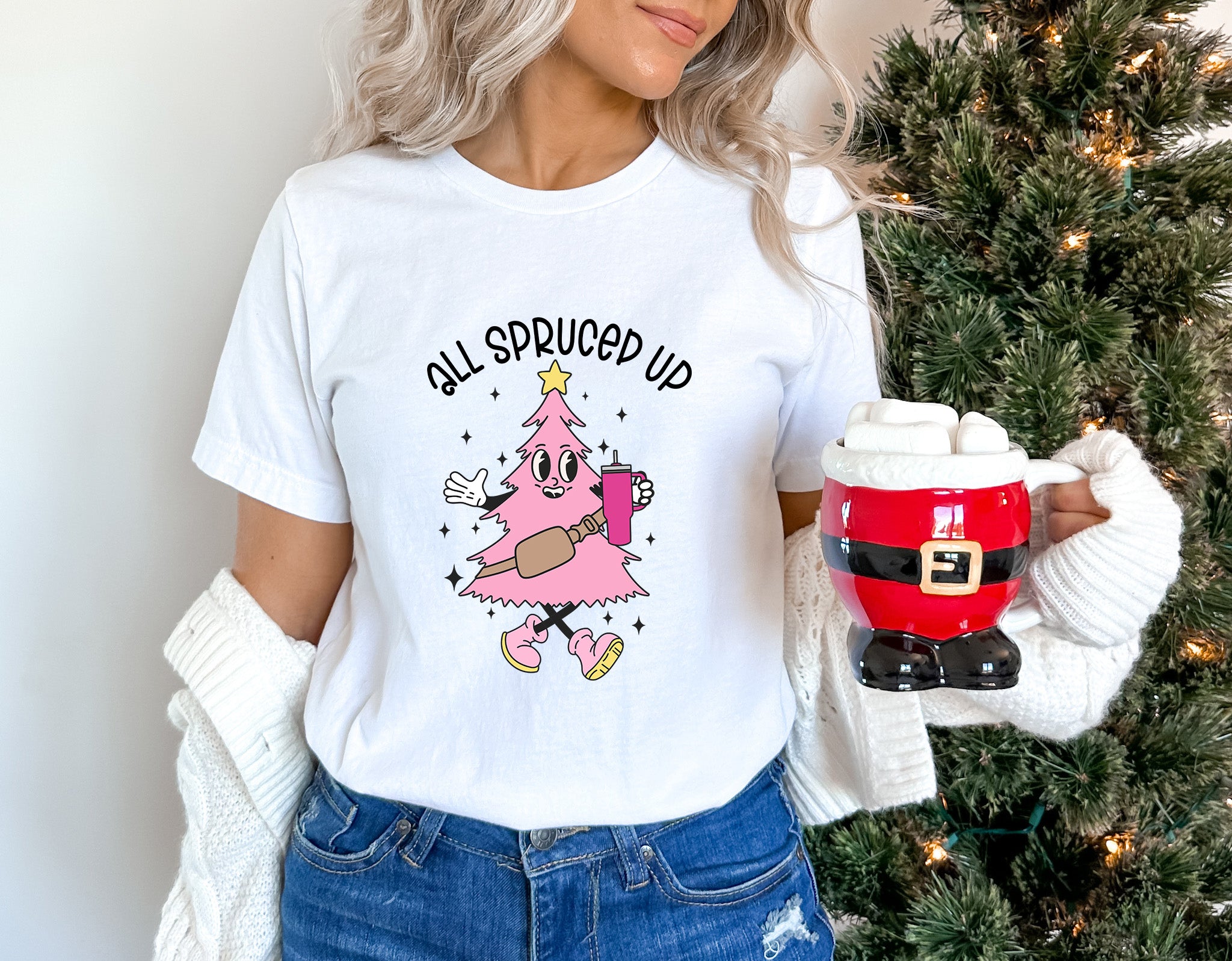 All Spruced Up - Christmas Unisex Crewneck T-Shirt Sweatshirt Hoodie