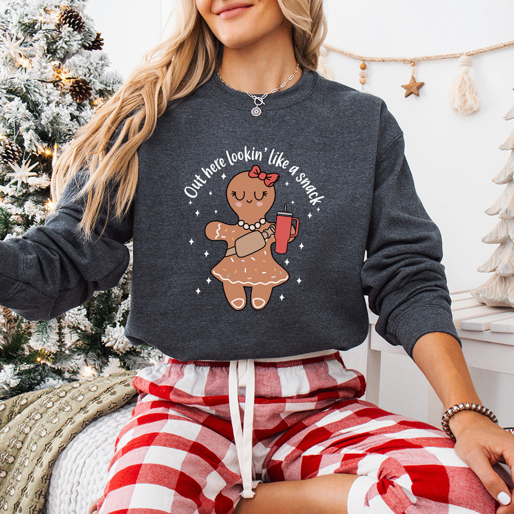 Out Here Looking Like A Snack - Christmas Unisex Crewneck T-Shirt Sweatshirt Hoodie