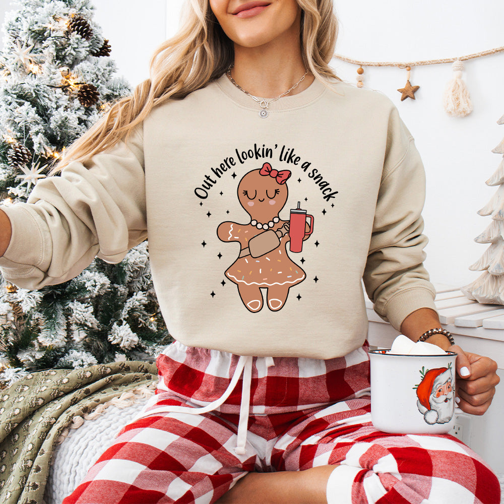 Out Here Looking Like A Snack - Christmas Unisex Crewneck T-Shirt Sweatshirt Hoodie