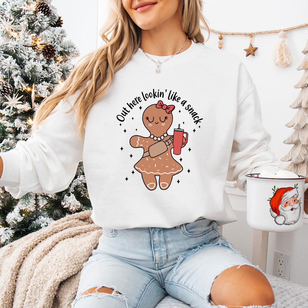 Out Here Looking Like A Snack - Christmas Unisex Crewneck T-Shirt Sweatshirt Hoodie