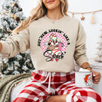Pink Out Here Looking Like A Snack Cookie Design - Christmas Unisex Crewneck T-Shirt Sweatshirt Hoodie