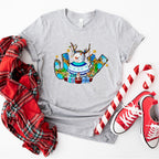 Joy Snowman Design - Christmas Unisex Crewneck T-Shirt Sweatshirt Hoodie