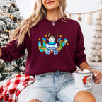 Joy Snowman Design - Christmas Unisex Crewneck T-Shirt Sweatshirt Hoodie