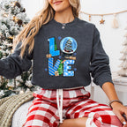 Love Santa Design - Christmas Unisex Crewneck T-Shirt Sweatshirt Hoodie