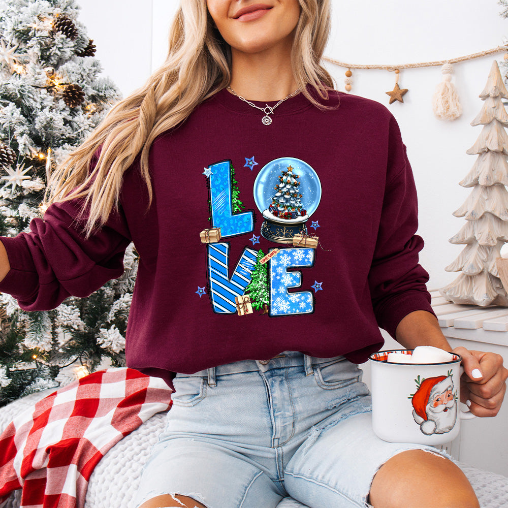 Love Santa Design - Christmas Unisex Crewneck T-Shirt Sweatshirt Hoodie