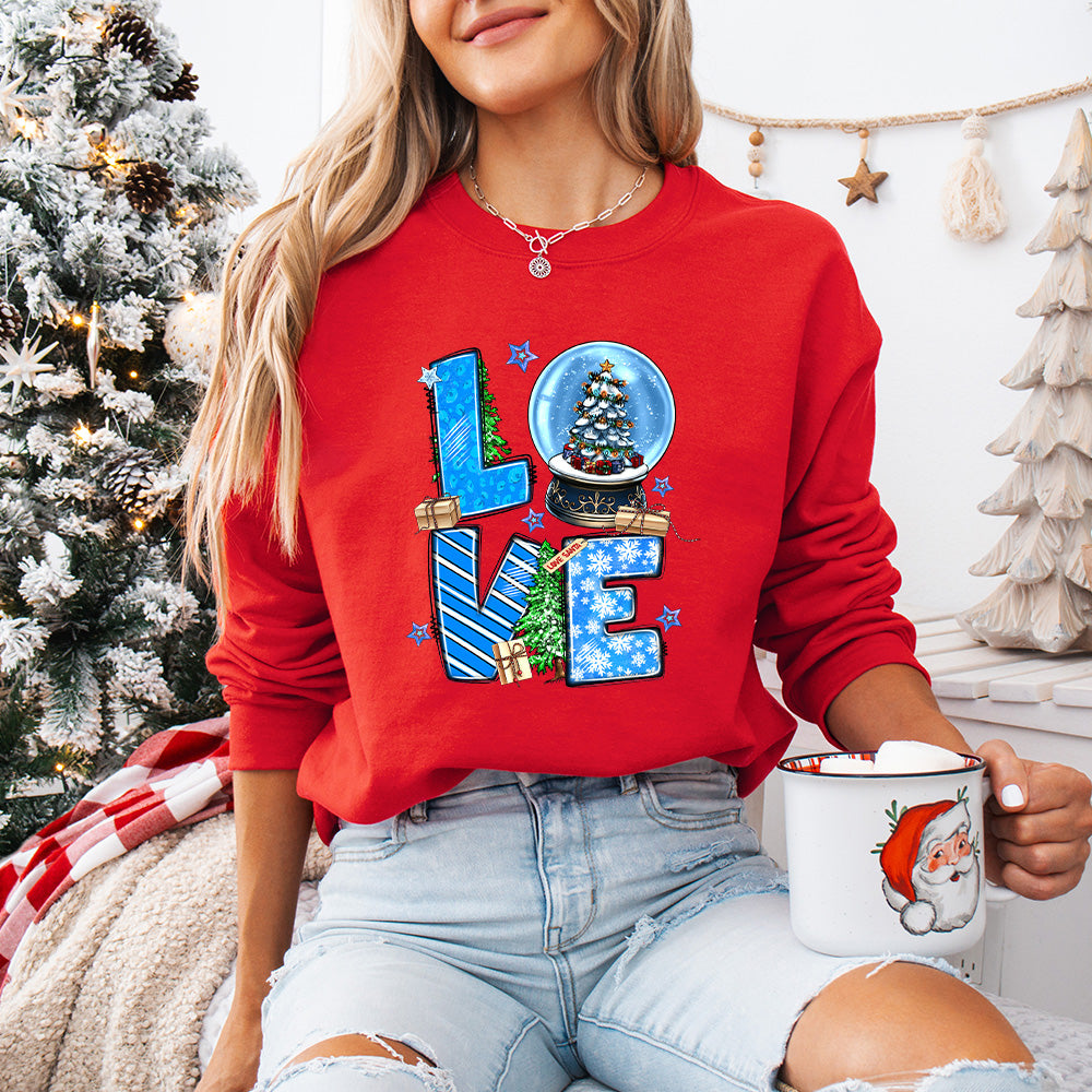 Love Santa Design - Christmas Unisex Crewneck T-Shirt Sweatshirt Hoodie