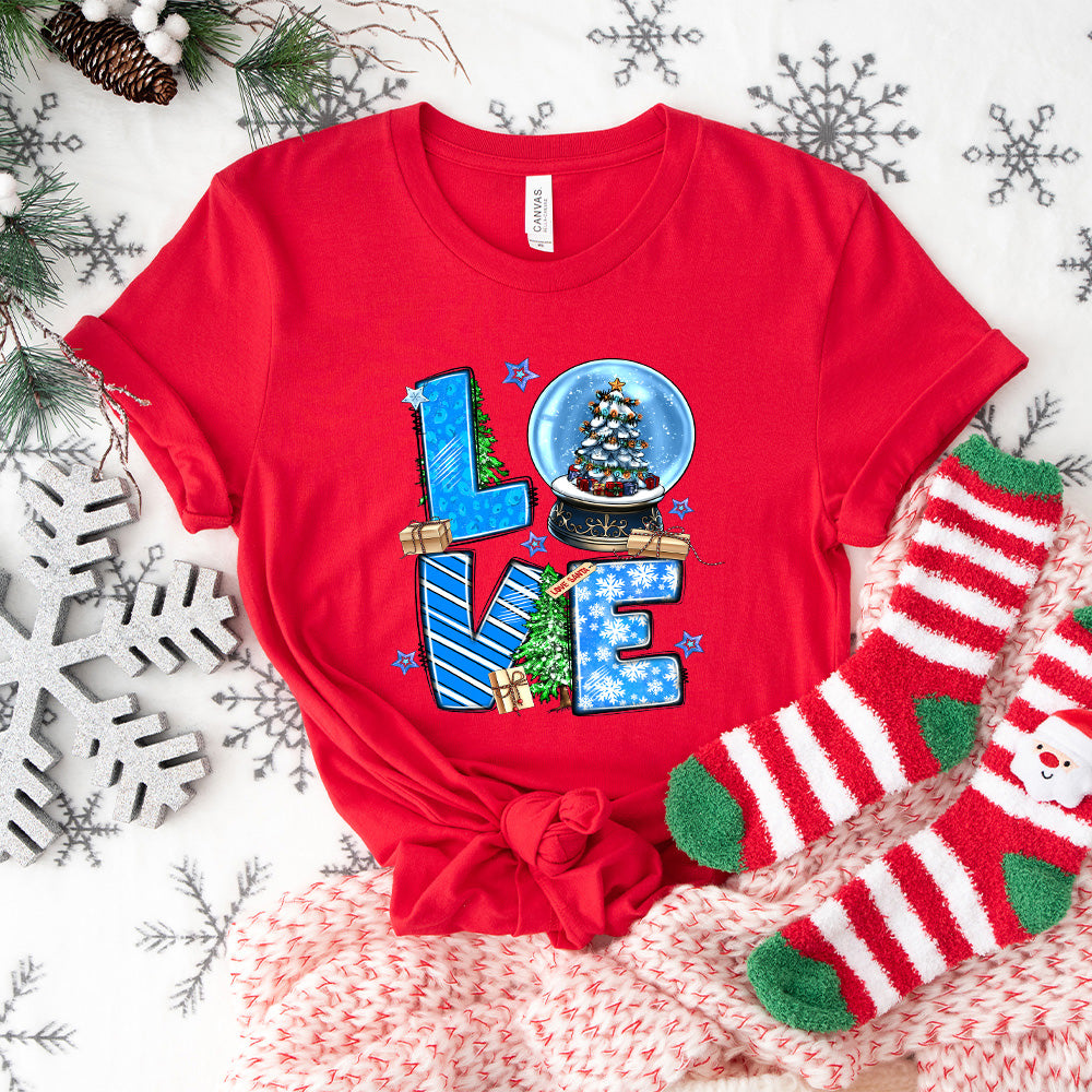 Love Santa Design - Christmas Unisex Crewneck T-Shirt Sweatshirt Hoodie