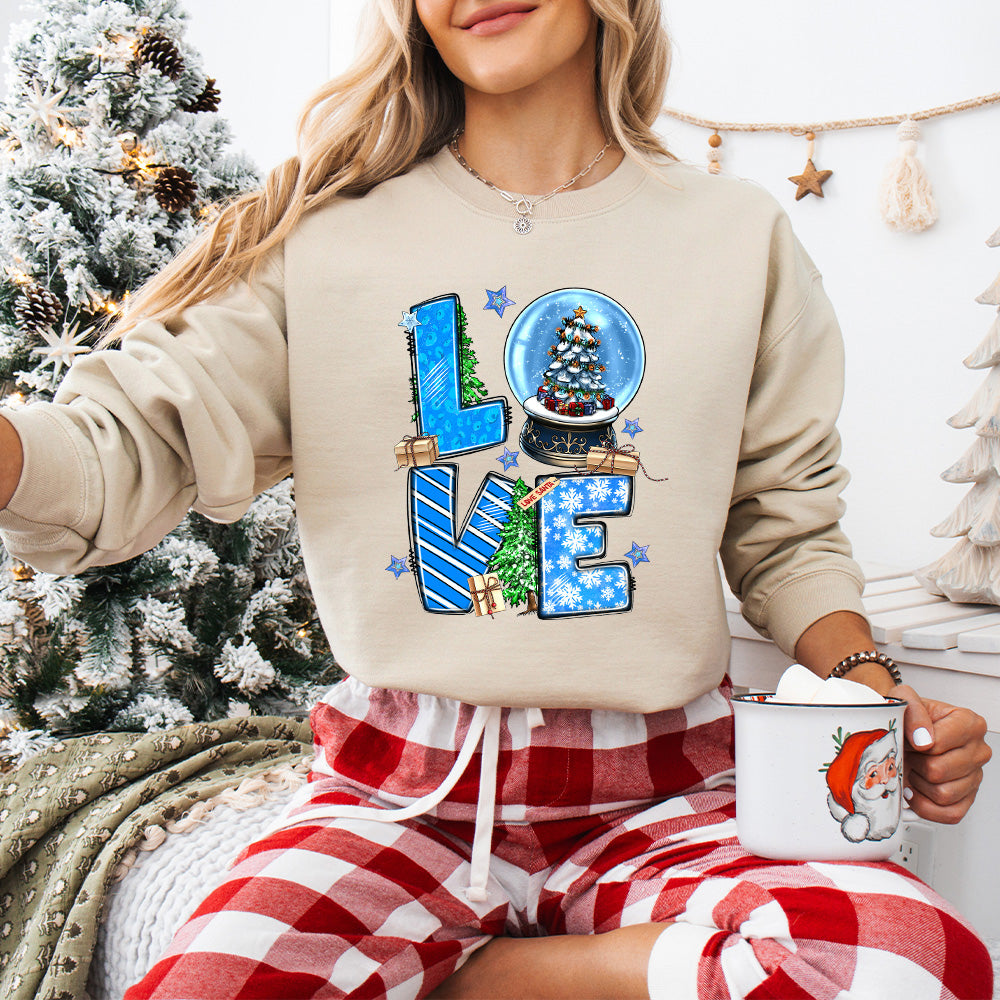 Love Santa Design - Christmas Unisex Crewneck T-Shirt Sweatshirt Hoodie