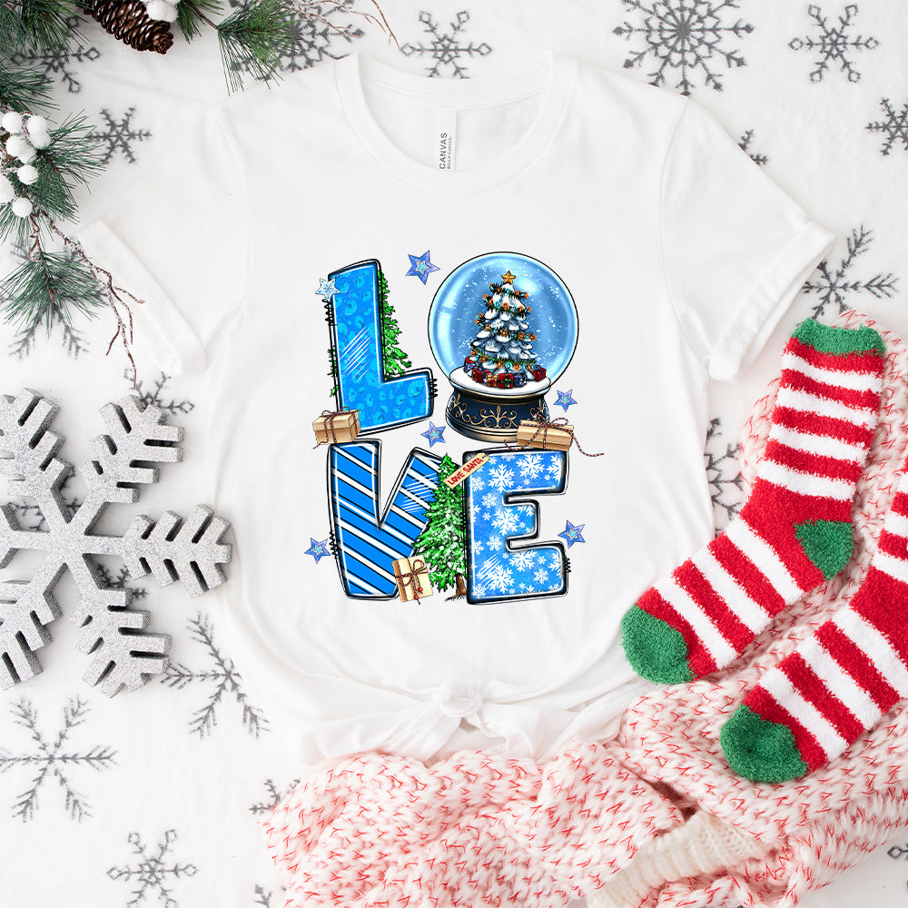 Love Santa Design - Christmas Unisex Crewneck T-Shirt Sweatshirt Hoodie