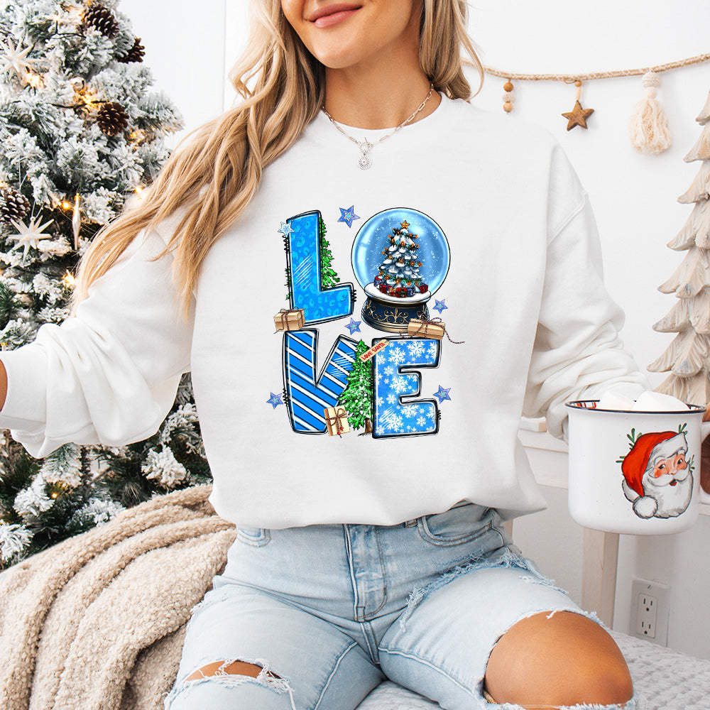 Love Santa Design - Christmas Unisex Crewneck T-Shirt Sweatshirt Hoodie