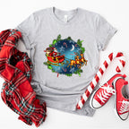Santa Moon Design - Christmas Unisex Crewneck T-Shirt Sweatshirt Hoodie