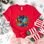 Santa Moon Design - Christmas Unisex Crewneck T-Shirt Sweatshirt Hoodie