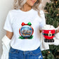 Globe City Christmas Design - Christmas Unisex Crewneck T-Shirt Sweatshirt Hoodie