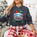 Globe City Christmas Design - Christmas Unisex Crewneck T-Shirt Sweatshirt Hoodie