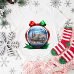 Globe City Christmas Design - Christmas Unisex Crewneck T-Shirt Sweatshirt Hoodie