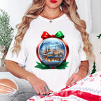 Globe City Christmas Design - Christmas Unisex Crewneck T-Shirt Sweatshirt Hoodie