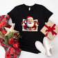 Window Santa Christmas Design - Christmas Unisex Crewneck T-Shirt Sweatshirt Hoodie