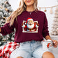 Window Santa Christmas Design - Christmas Unisex Crewneck T-Shirt Sweatshirt Hoodie