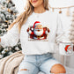 Window Santa Christmas Design - Christmas Unisex Crewneck T-Shirt Sweatshirt Hoodie