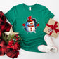 Brick Wall Snowman Christmas Design - Christmas Unisex Crewneck T-Shirt Sweatshirt Hoodie