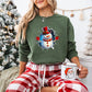 Brick Wall Snowman Christmas Design - Christmas Unisex Crewneck T-Shirt Sweatshirt Hoodie